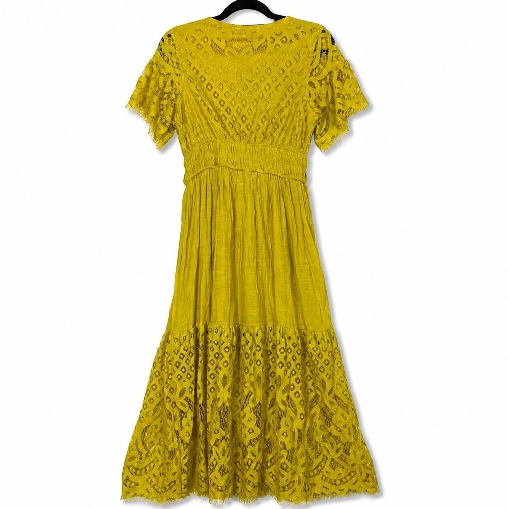 Anthropologie J Gee Large Maxi Dress Cottagecore Romantic Coquette Feminine Fall - Picture 5 of 7